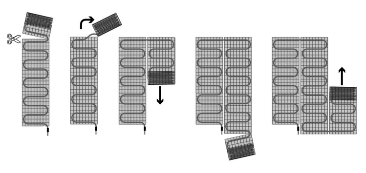 e-HEAT ALU Mat leggen